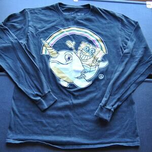 Neff & Nickelodeon SpongeBob SquarePants Black Long Sleeve Shirt Medium